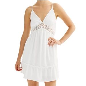 Liberty Love White Lace Mini Dress